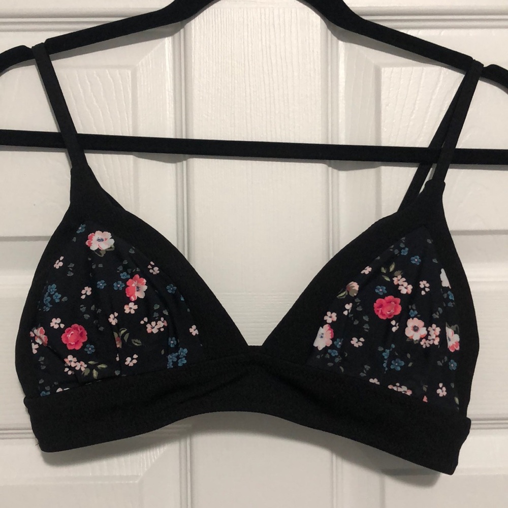 Black bathing suit top